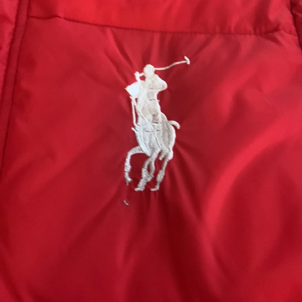 Polo by Ralph Lauren red jacket/vest. Sz 2xl. Removable sleeves. Heavy/warm